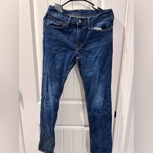 Levi's Men’s 511 Dark Blue Straight Jeans 31x34